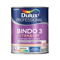 Краска Bindo 3 Dulux Professional глубокоматовая белая, база BW (1,0 л)