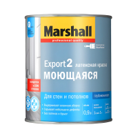 Краска Marshall Export 2 моющаяся глубокоматовая белая, база BW (0,9 л)