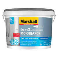 Краска Marshall Export 2 моющаяся глубокоматовая белая, база BW (2,5 л)
