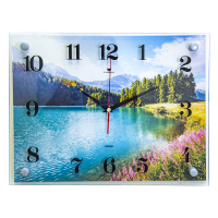 Часы настенные 40х30 см Горное озеро