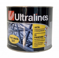 Грунт-Эмаль ULTRA LINES 3 в 1 черная (1,8 кг)