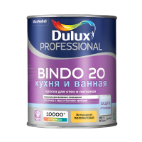 Краска Bindo 20 Dulux Professional полуматовая белая, база BW (1,0 л)