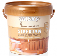Лак акриловый Husky Siberian для саун полуматовый (0,9 л)