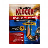 Средство для устранения засоров Kloger Proff (70 г)
