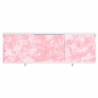 Экран для ванны 1,5 м "Оптима" Нежно-розовый мрамор