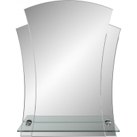 Зеркало с полкой Лотос 480х550 мм