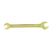 Ключ рожковый  8х9 мм, желтый цинк, Сибртех