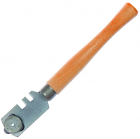 Стеклорез 3-х роликовый, деревянная ручка