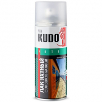 Лак яхтный универсальный шелковисто-матовый Kudo KU-9005 (520 мл)