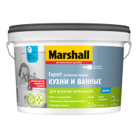 Краска Marshall Export для кухни и ванной, база BW (2,5 л)