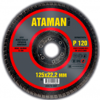 Круг шлифовальный лепестковый Ataman P120 125х22,2 мм