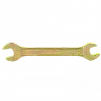Ключ рожковый 10х11 мм, желтый цинк, Сибртех