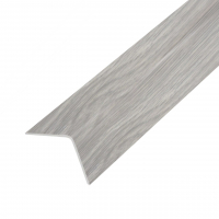Угол отделочный из ПВХ 15х15 мм, ясень серый (2,7 м)