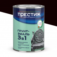 Грунт-эмаль по ржавчине Престиж 3 в 1 Черная (0,9 кг)