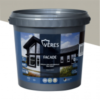 Краска для деревянных фасадов акриловая матовая, теплый серый, Veres Facade (2,7 л)