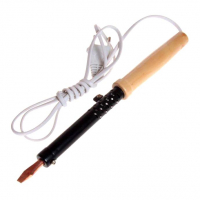 Электропаяльник с деревянной ручкой,  65Вт