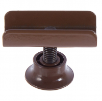 Опора мебельная регулируемая М8 под ЛДСП 16 мм, цвет коричневый