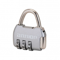 Замок навесной Аллюр ВС1К-35/4 (НА806) серебро, кодовый
