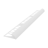 Раскладка-уголок под плитку 9 мм (наружная), 2,5 м, белая
