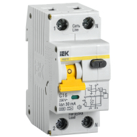 Автоматический выключатель дифференциального тока IEK АВДТ32 С16 16А 30мА