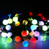 Гирлянда светодиодная 20 ламп, разноцветная, 8 режимов, шарики, 2 м