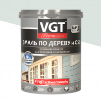 Эмаль акриловая VGT Профи по дереву, Стальной серый (1 кг)