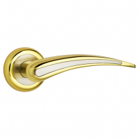 Ручка дверная Itaros Неаполь SG/CP матовое золото/хром