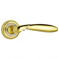 Ручка дверная Itaros Палермо GP/SN золото/белый никель
