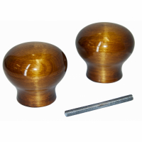 Ручка-кнопка круглая, деревянная (Палисандр)