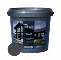Краска Veres Facade для деревянных фасадов акриловая матовая, графит 0,9 л