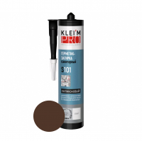 Герметик-затирка KLEI`MPRO S101 силиконовый санитарный, шоколад 300 мл