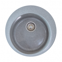 Мойка каменная SimGran S-1 ø495, серый