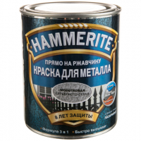 Краска по ржавчине 3 в 1 Hammerite с молотковым эффектом Серебристо-серая (0,75 л)