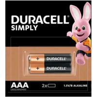 Элемент питания Duracell Simply LR03 (2 шт)