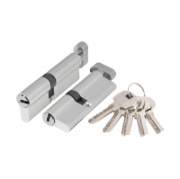 Цилиндровый механизм (личинка) Ajax (AX202/90) AX2002Knob90 (40+10+40) CP с вертушкой, хром