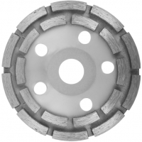 Чашка алмазная шлифовальная сегментный двойной ряд 125 мм, Ремоколор