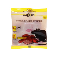 Приманка от грызунов Nadzor тесто-брикет 200г