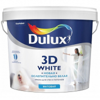 Краска в/д Dulux 3D White BW матовая  (2,5 л)