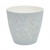 Горшок для цветов PlastTeam Butterflies 1,4 л, серый шторм