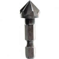 Зенкер конический, инструментальная сталь, хвостовик под биту 13 мм