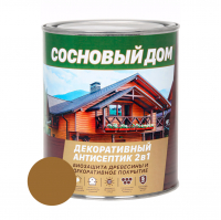 Состав декоративно-защитный Сосновый дом для древесины, орегон 0,8 л