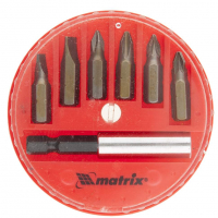 Набор бит с магнитным адаптером Matrix, 7 предметов