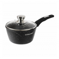 Ковш Гранит Black Induction 1,7 л с крышкой, антипригарное покрытие