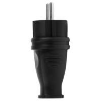 Вилка прямая каучук 16А 220В (земля), SmartBuy