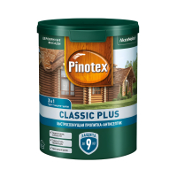 Пропитка Pinotex Classic Plus на гибридной основе полуматовая, база под колеровку (0,9 л)