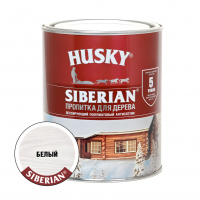 Пропитка для дерева Husky Siberian полуматовая, белый (0,9 л)