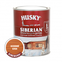 Пропитка для дерева Husky Siberian полуматовая, осенний клён (0,9 л)