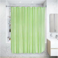 Штора для ванной "Бриллиант" 180х180 см, зеленый