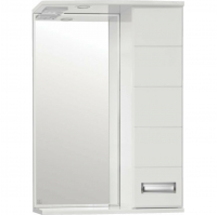 Шкаф-зеркало Ирис 550/С с подсветкой Style Line, белый