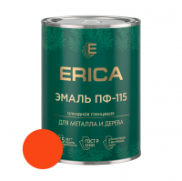 Эмаль алкидная ПФ-115 Erica, оранжевая 0,8 кг